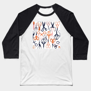 Scissors retro pattern Baseball T-Shirt